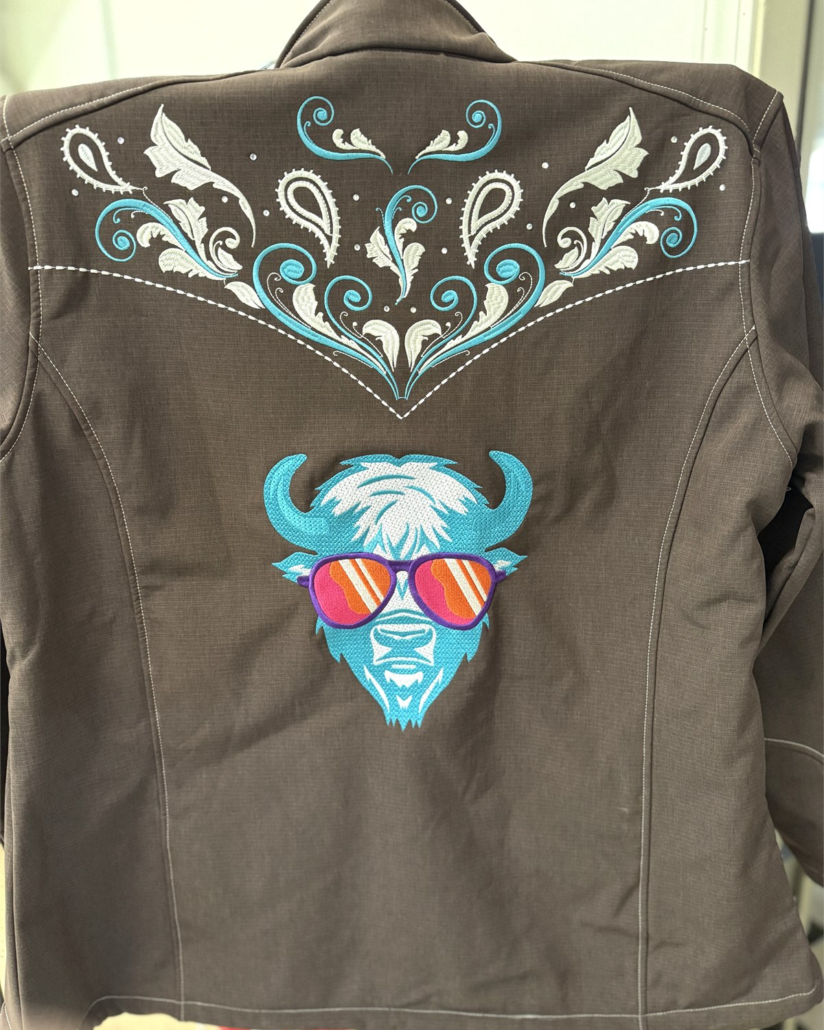 Finished decorated custom jacket