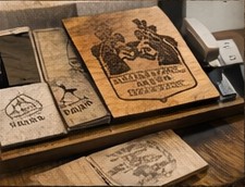 Custom engraved wood project from NoDak Threads